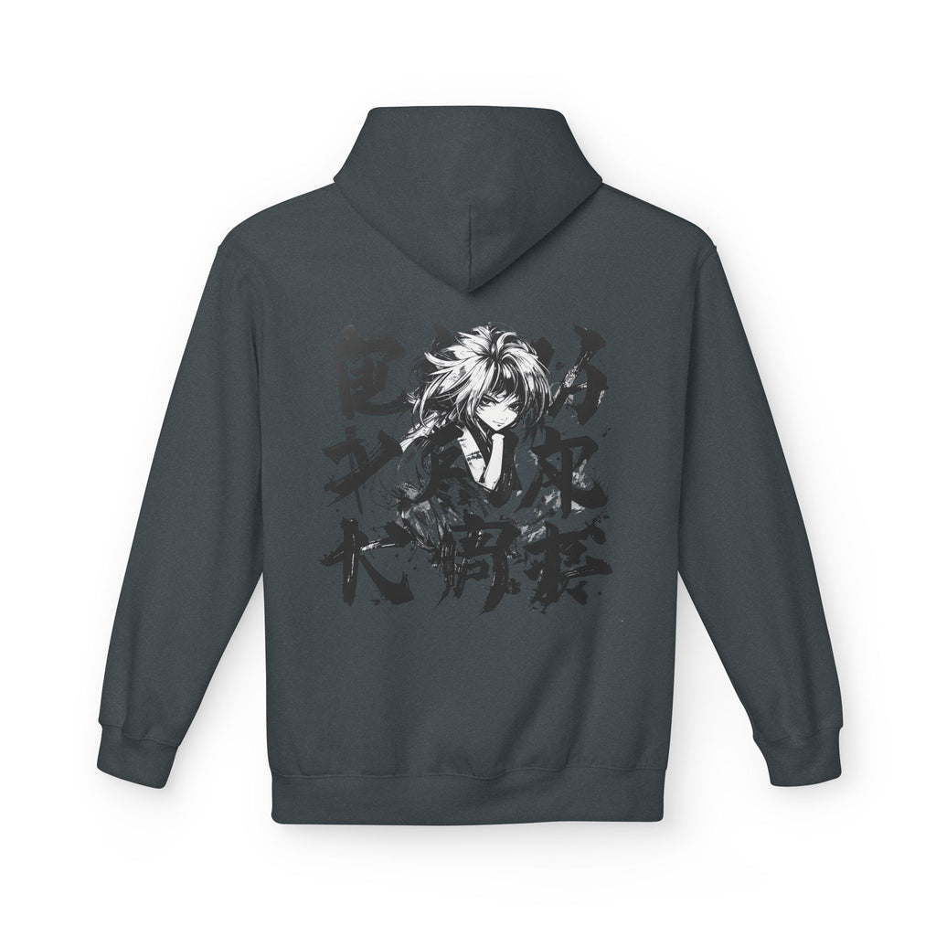 Fleece Hoodie with Graphic Design