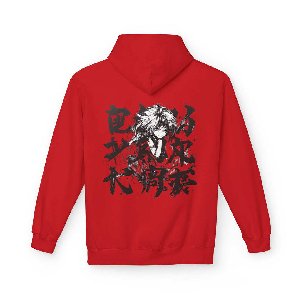 Fleece Hoodie with Graphic Design