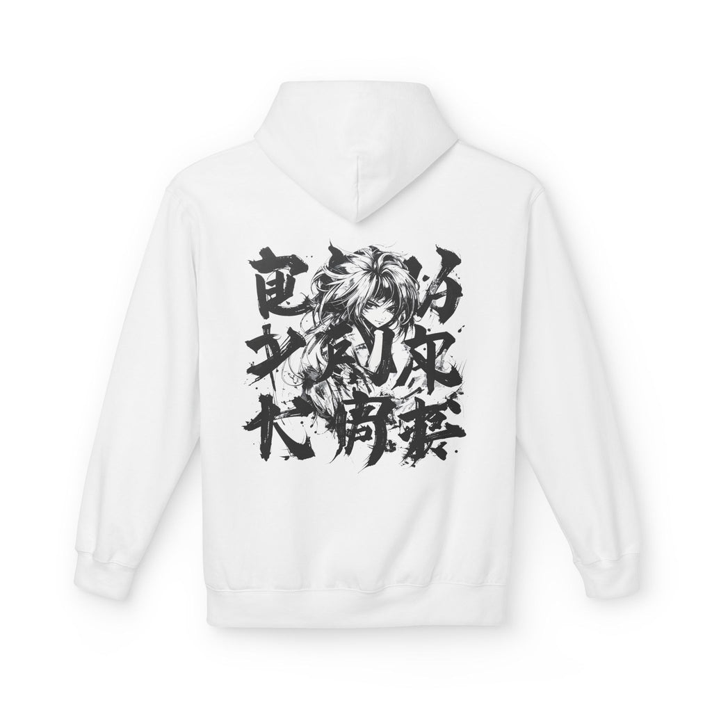 Fleece Hoodie with Graphic Design