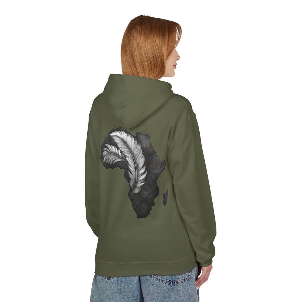 African Feather Hoodie - Unisex Fleece
