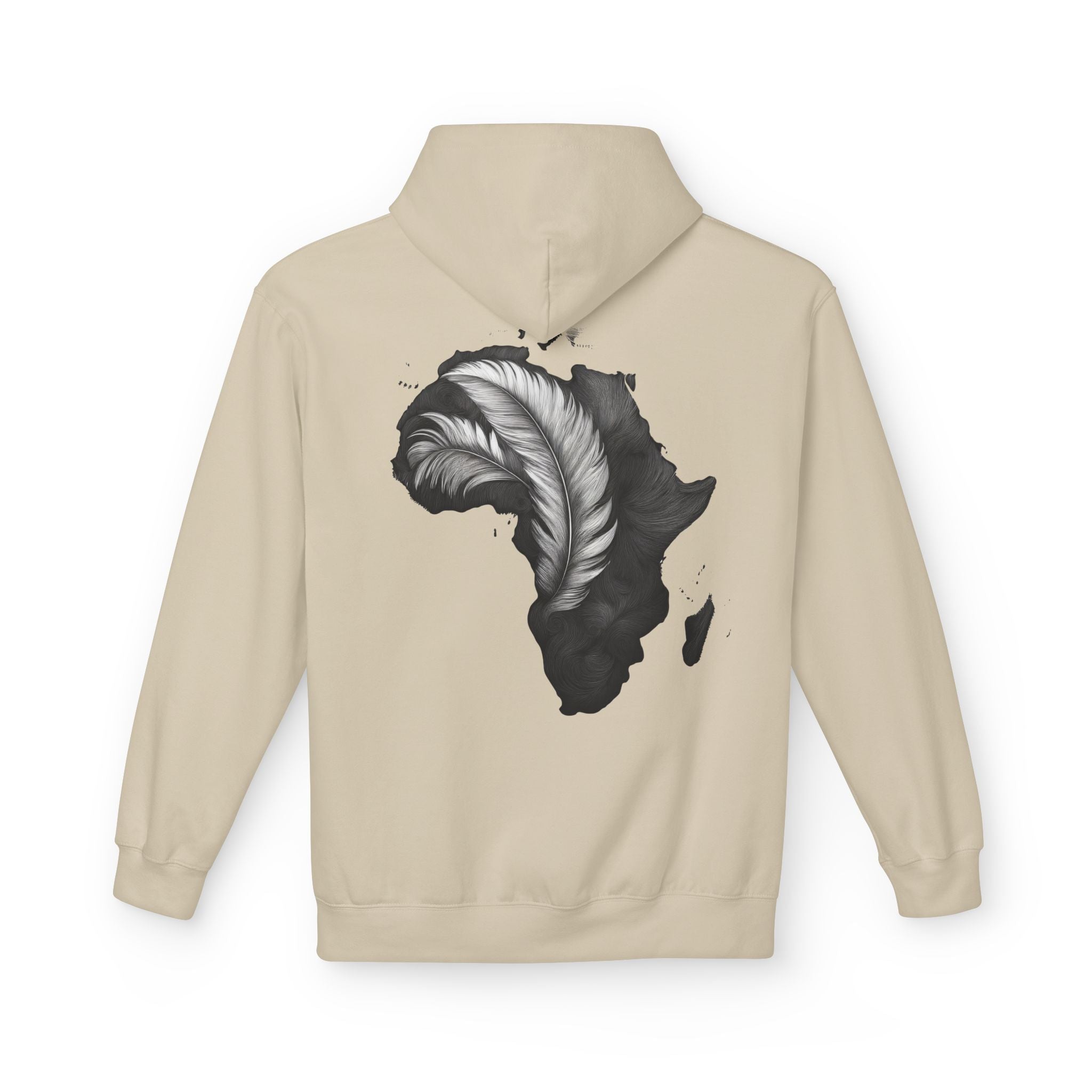 African Feather Hoodie - Unisex Fleece
