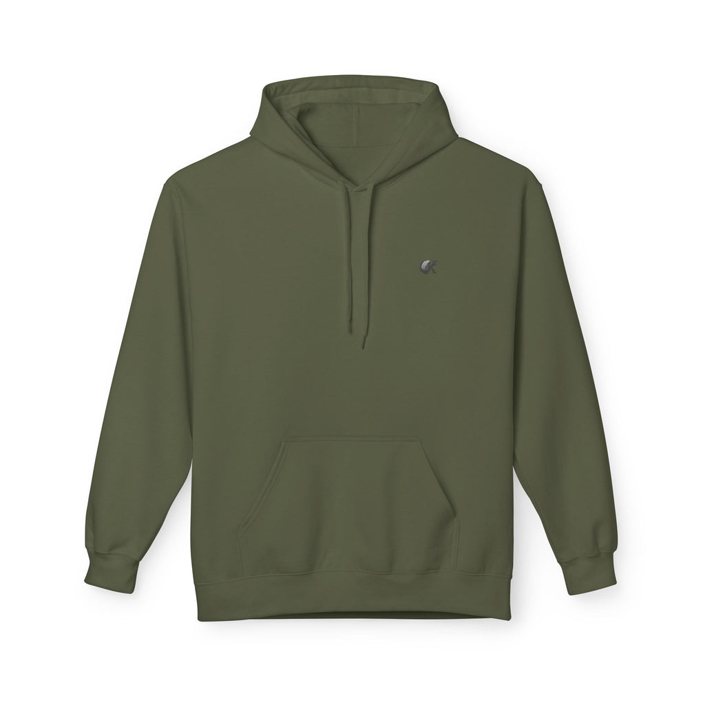 Fleece Hoodie with Graphic Design