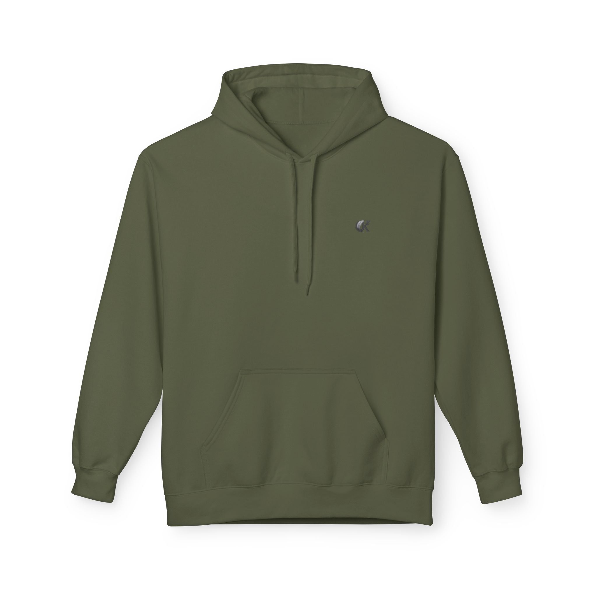 Fleece Hoodie with Graphic Design