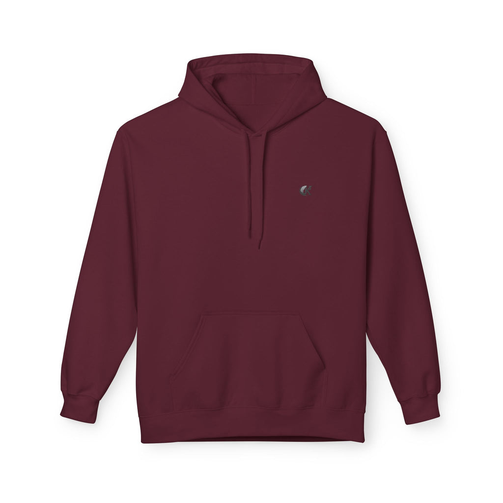 Fleece Hoodie with Graphic Design