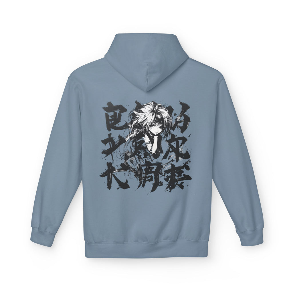 Fleece Hoodie with Graphic Design