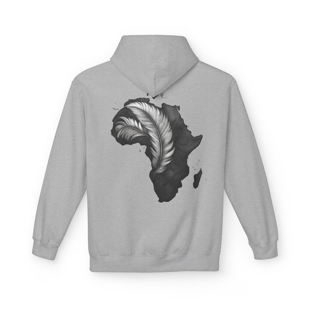 African Feather Hoodie - Unisex Fleece