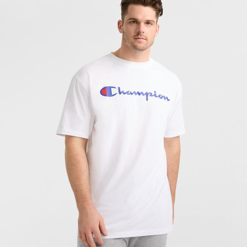 Champion Classic Graphic T-Shirt, Script Logo - Big & Tall