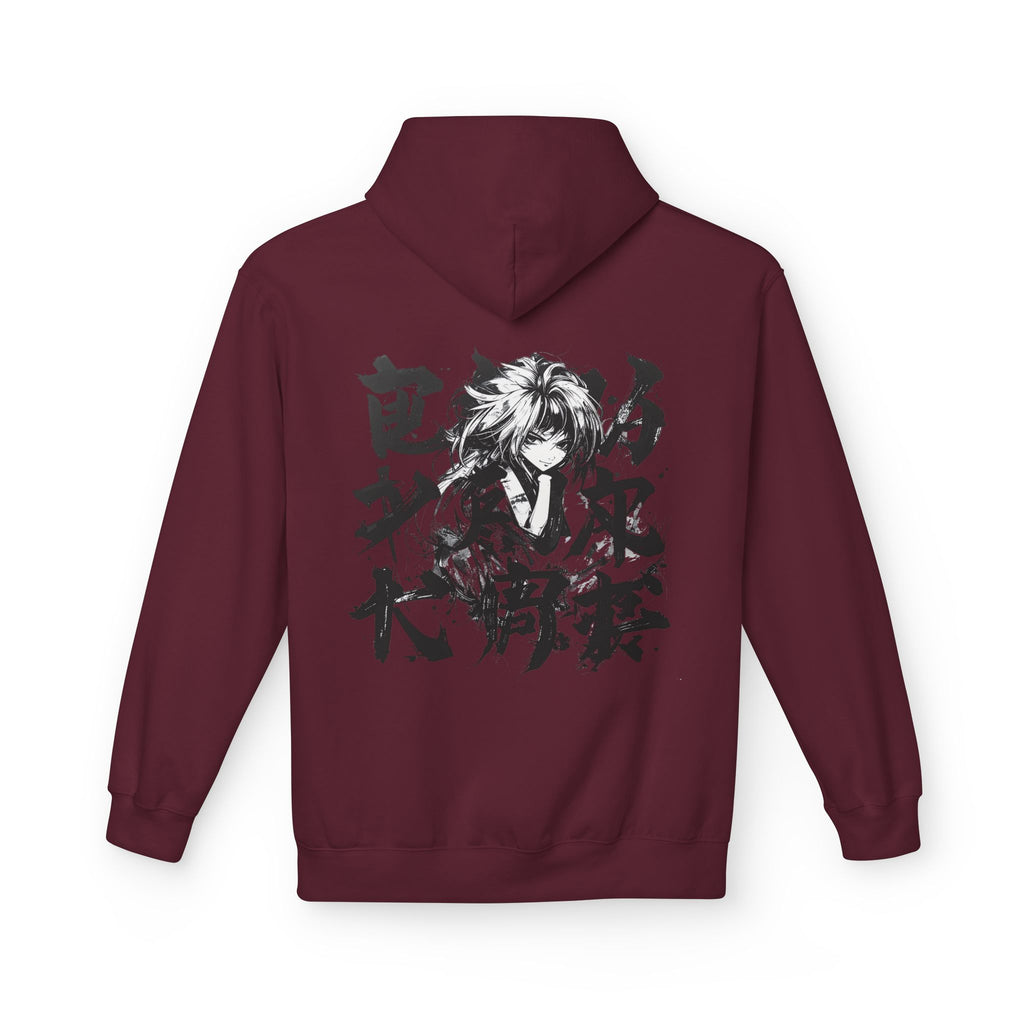 Fleece Hoodie with Graphic Design