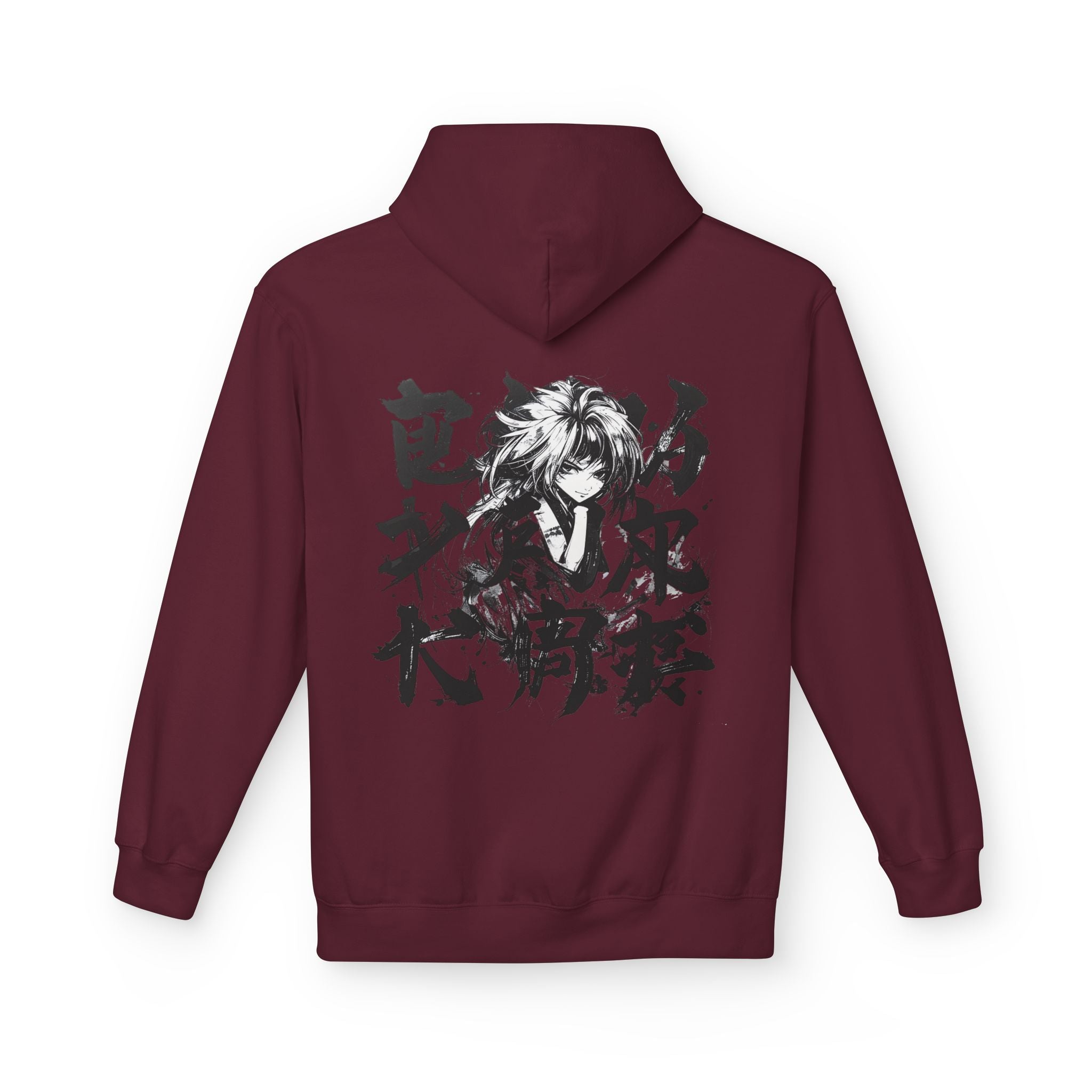 Fleece Hoodie with Graphic Design