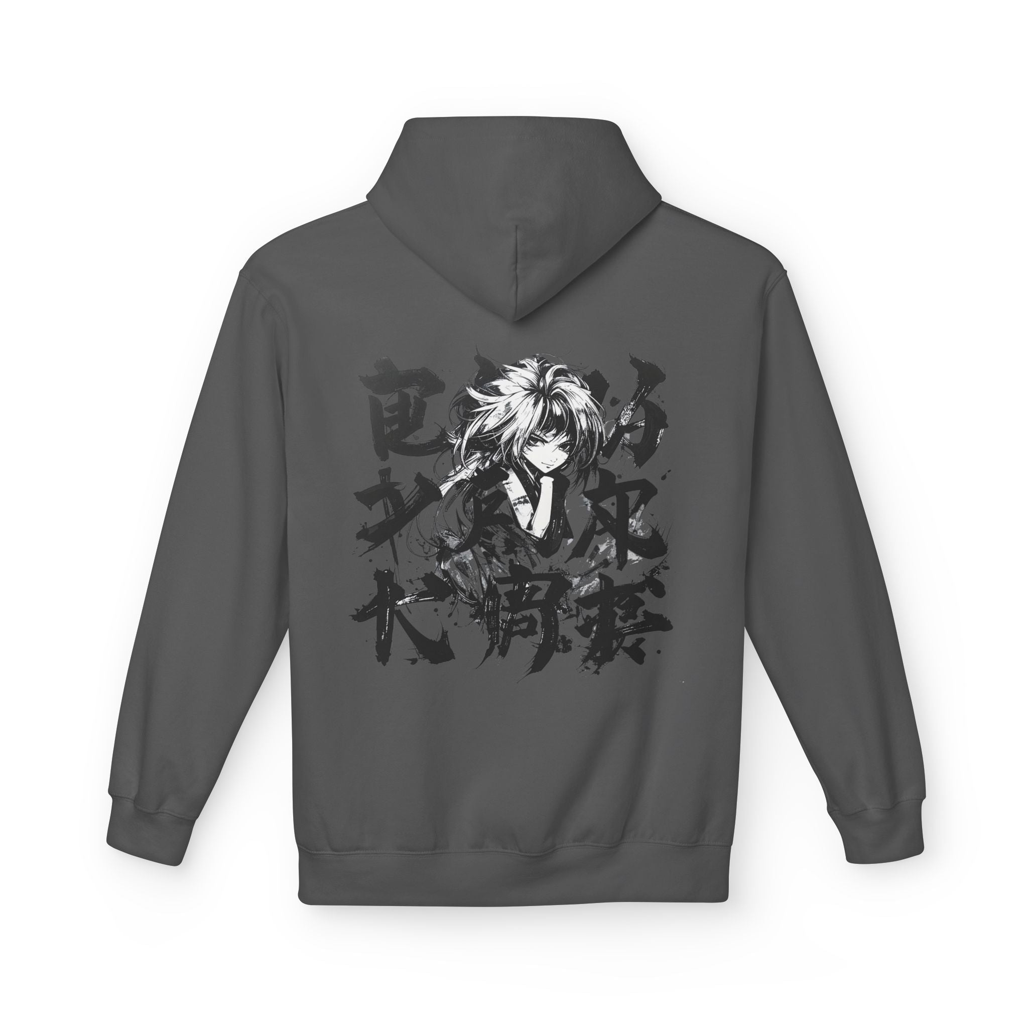 Fleece Hoodie with Graphic Design