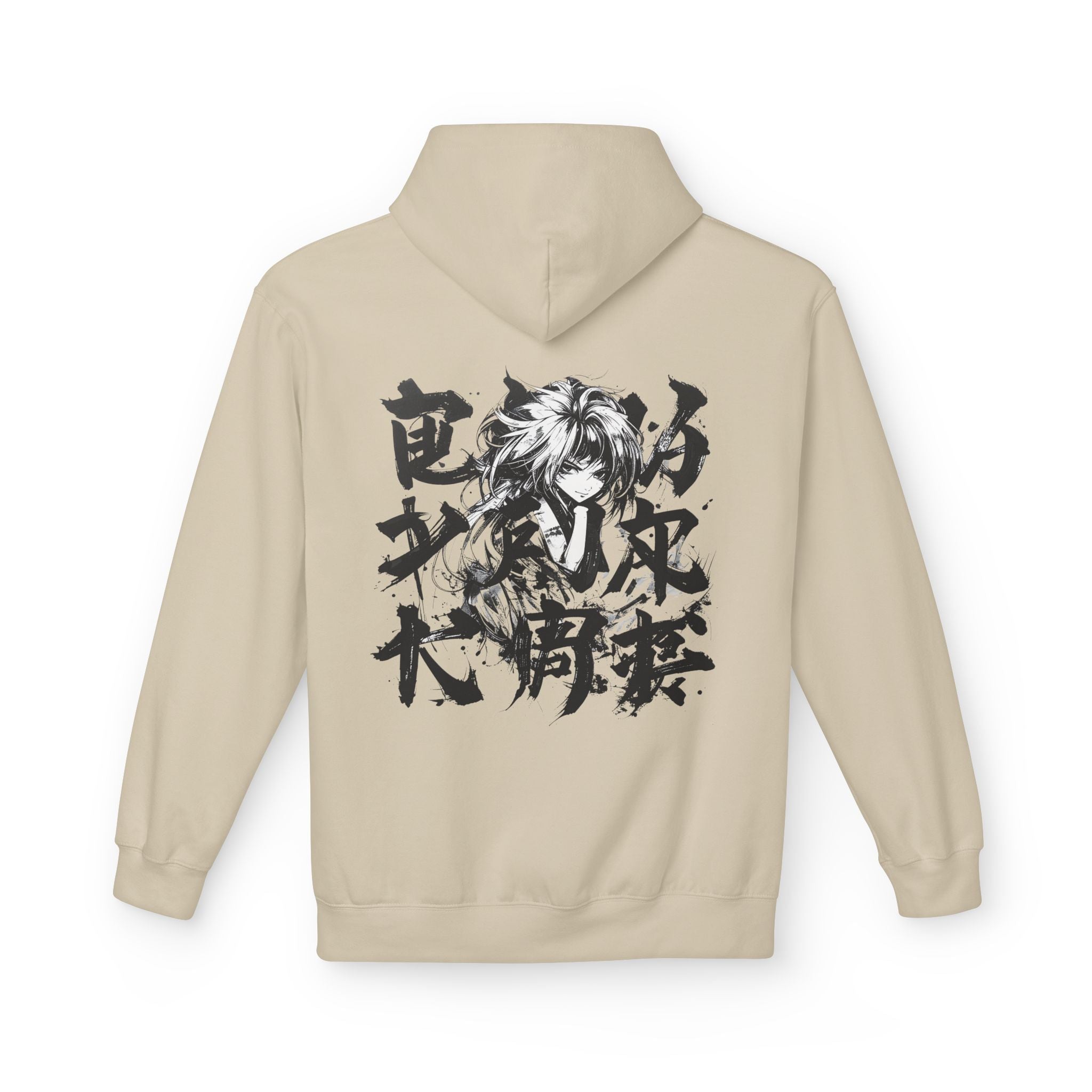 Fleece Hoodie with Graphic Design
