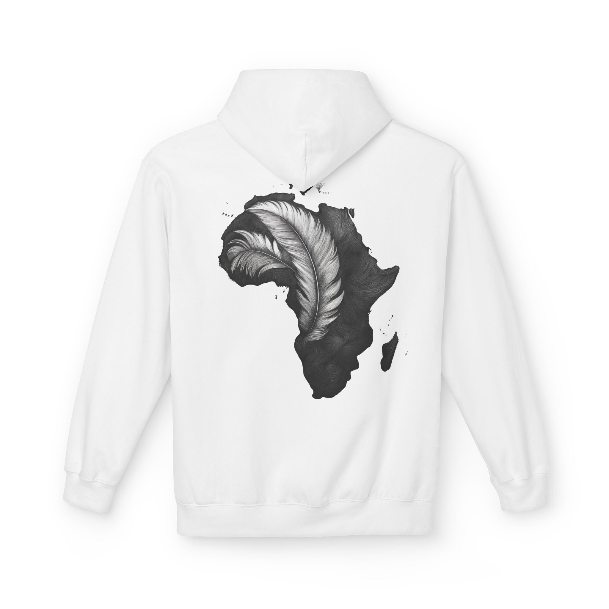 African Feather Hoodie - Unisex Fleece